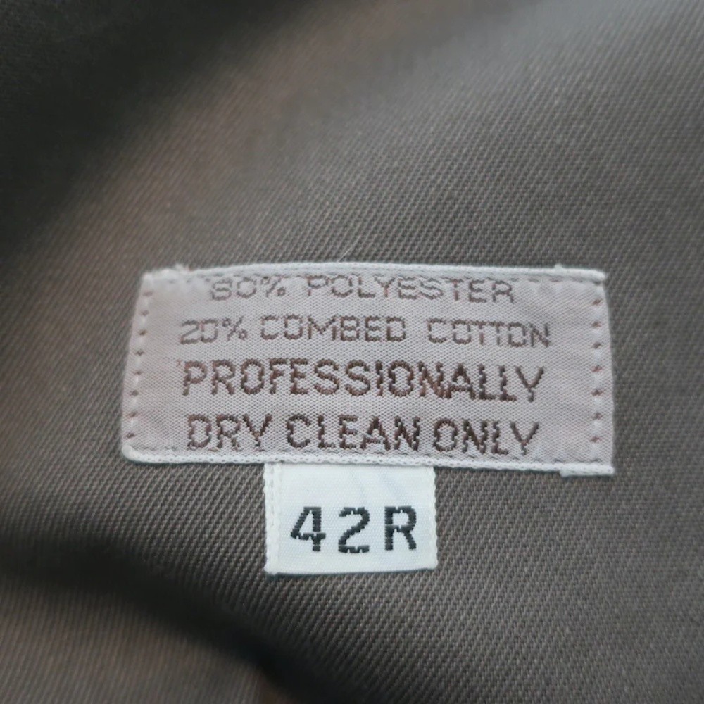Christian Dior Monsieur Trench Coat Dark Taupe Cotton-Blend Size 42R - Picture 6 of 6